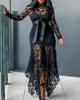 Lace See Through Dress & Lining Sets
